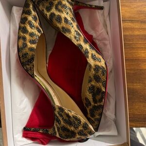 Christian Louboutin Brown Leopard Print Heels